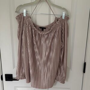 Banana Republic Pink Pleated Off Shoulder Blouse